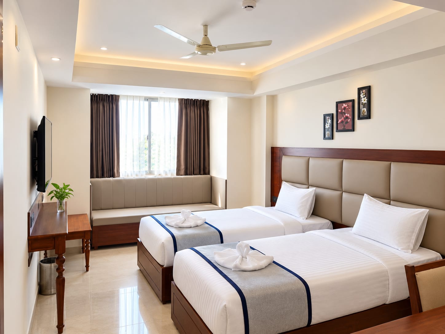 Super Deluxe Twin Room at Shriya Residency